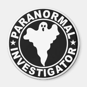 Aimant Logo du chercheur paranormal Fantôme surnaturel