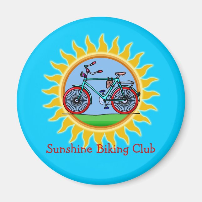 Aimant Logo du Club de cyclisme sur mesure (Devant)