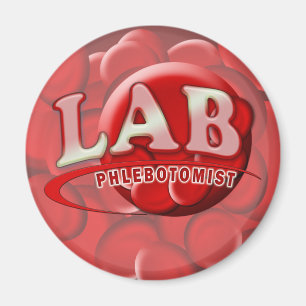 AIMANT LOGO DU LABORATOIRE PHLEBOTOMIST RBC
