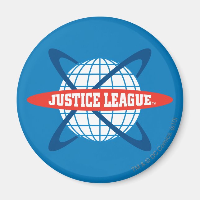 Aimant Logo du monde de la Justice League (Devant)