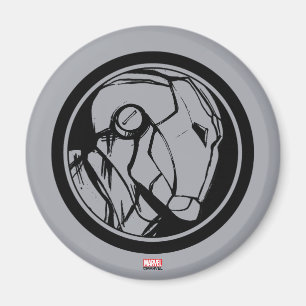 Aimant Logo du profil d'Iron Man