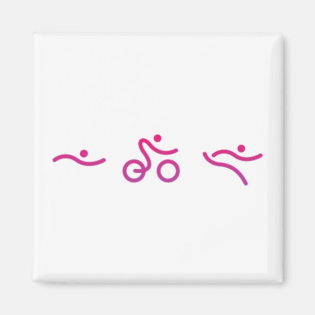 Aimant Logo du triathlon (Devant)