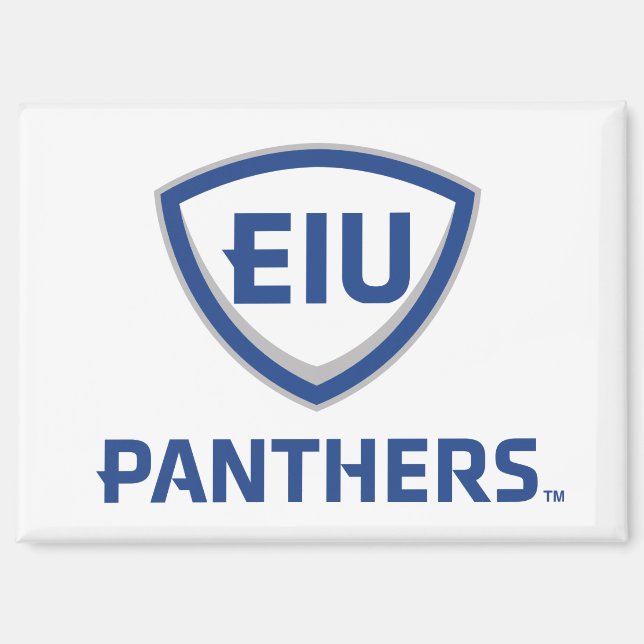 Aimant Logo Eastern Illinois Panthers Shield & Wordmark (Recto)