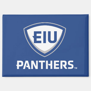 Aimant Logo Eastern Illinois Panthers Shield & Wordmark