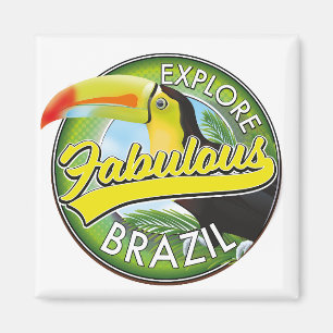 Aimant Logo Explorez le Brésil Fabuleux