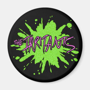 Aimant Logo Irritants Splat - Rose/Vert