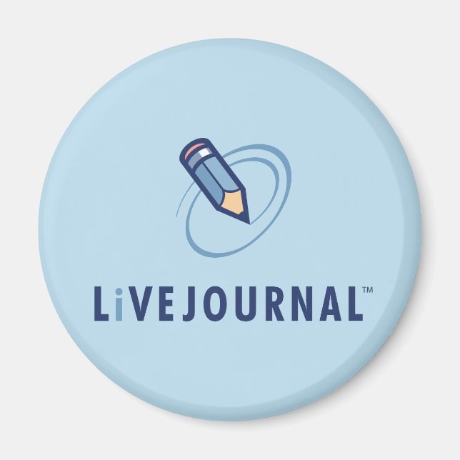 Aimant Logo LiveJournal vertical (Devant)