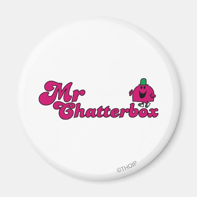 Aimant Logo Magenta M. Chatterbox (Devant)