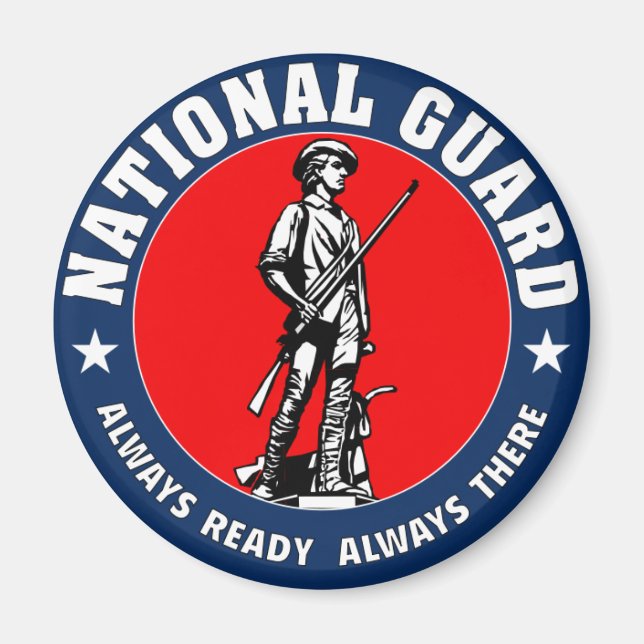 Aimant Logo militaire de la Garde nationale de l'armée (Devant)