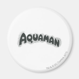 Aimant Logo noir Aquaman Grunge