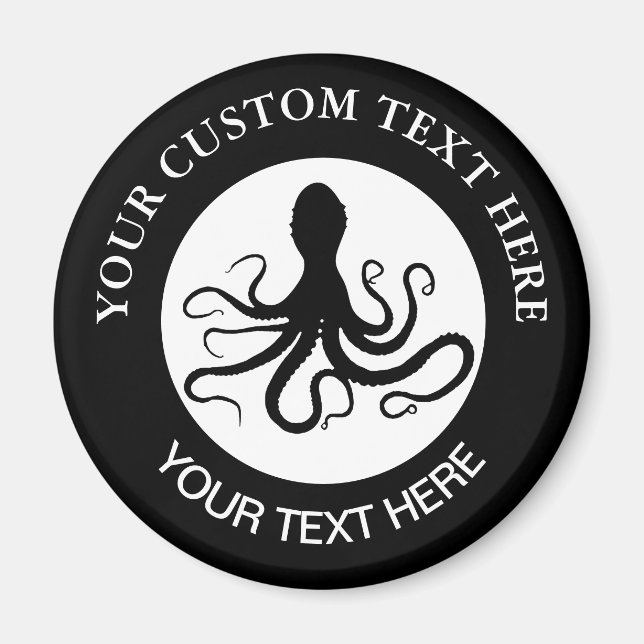 Aimant Logo personnalisé Octopus (Devant)
