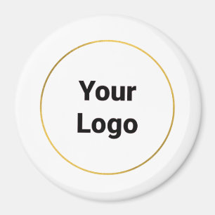 Aimant Logo personnalisé simple et élégant ici société b