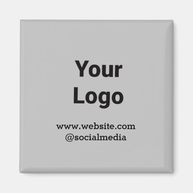 Aimant Logo personnalisé simple et élégant ici société c (Devant)