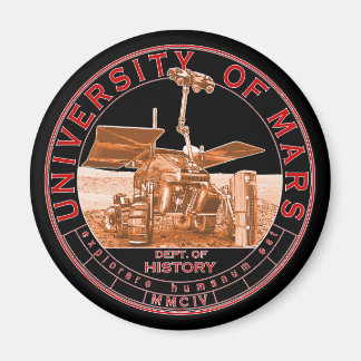 Aimant Logo rouge orange noir classique Université Mars