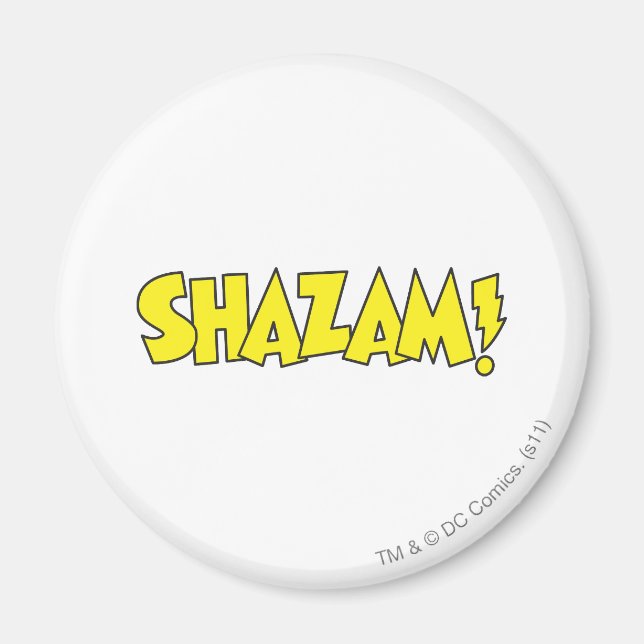 Aimant Logo Shazam Jaune (Devant)