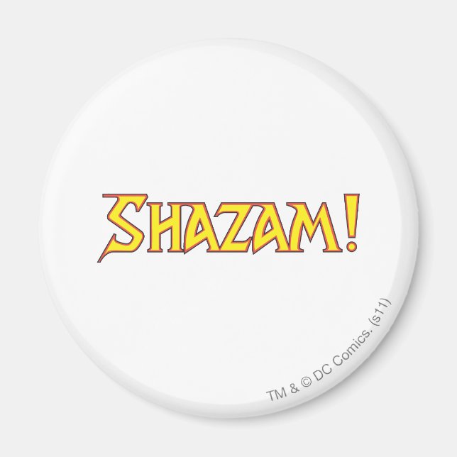 Aimant Logo Shazam Jaune/Rouge (Devant)