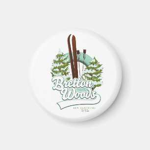 Aimant Logo ski de Bretton Woods New Hampshire