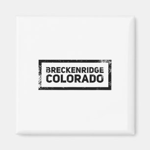 Aimant Logo ski montagne vintage Breckenridge Colorado