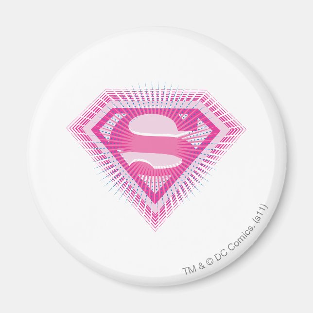 Aimant Logo Supergirl rose (Devant)