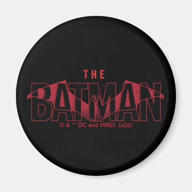 Aimant Logo superposé de Batman Bat (Devant)