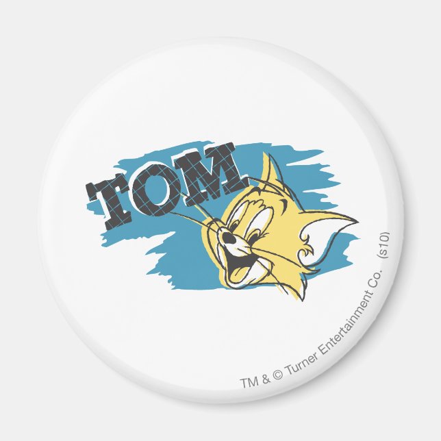 Aimant Logo Tom Bleu et Jaune (Devant)