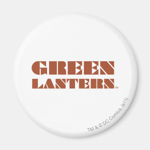 Aimant Logo vert de lanterne - Tan