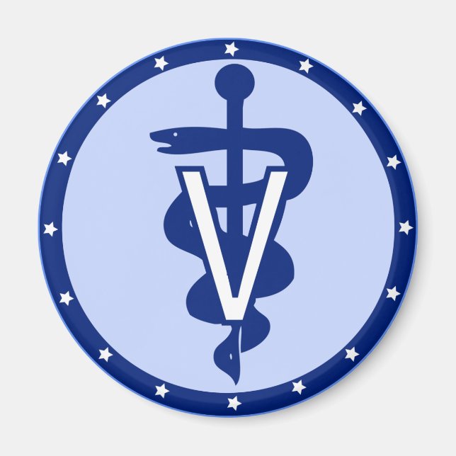 Aimant logo vétérinaire 2 (Devant)