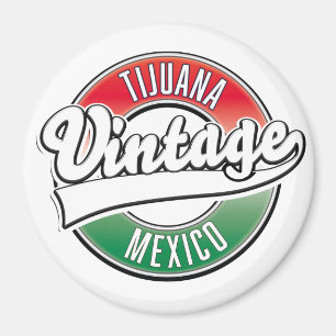 Aimant Logo vintage de Tijuana mexique.