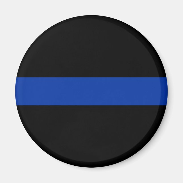 Aimant loi de police de la ligne bleue mince (Devant)