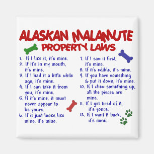 Aimant Lois 2 de propriété de MALAMUTE D'ALASKA