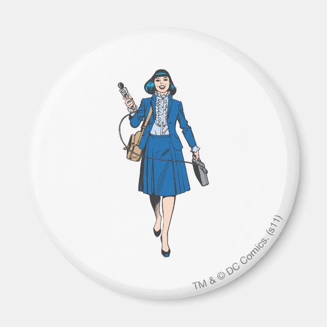 Aimant Lois Lane avec microphone (Devant)