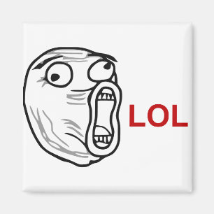 Aimant LOL Laugh Out Loud Rage Face Meme