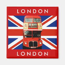 London Bus et British Flag