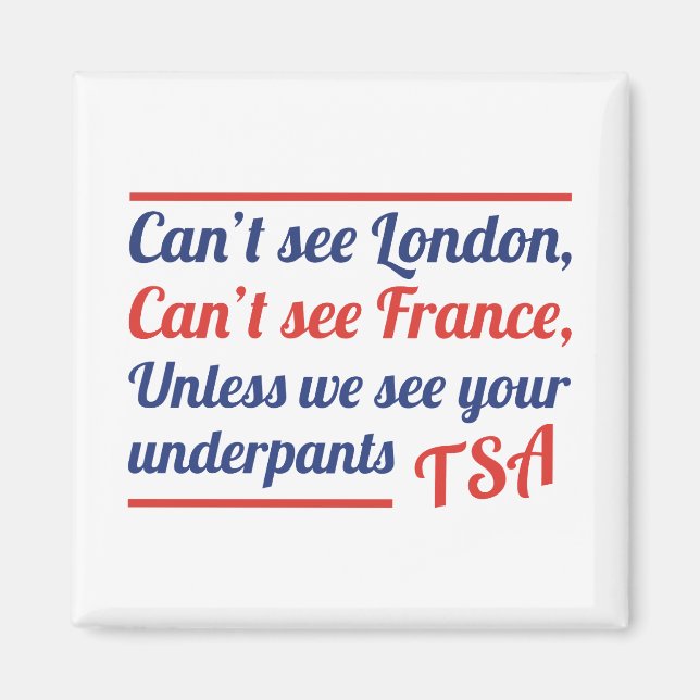 Aimant Londres ne peut pas voir (Devant)