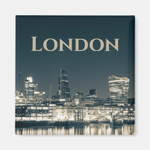 Aimant Londres Skyline Panorama Urbain Souvenir Cadeau