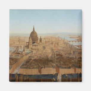 Aimant Londres : une vue d'oeil d'oiseau de St Paul et du