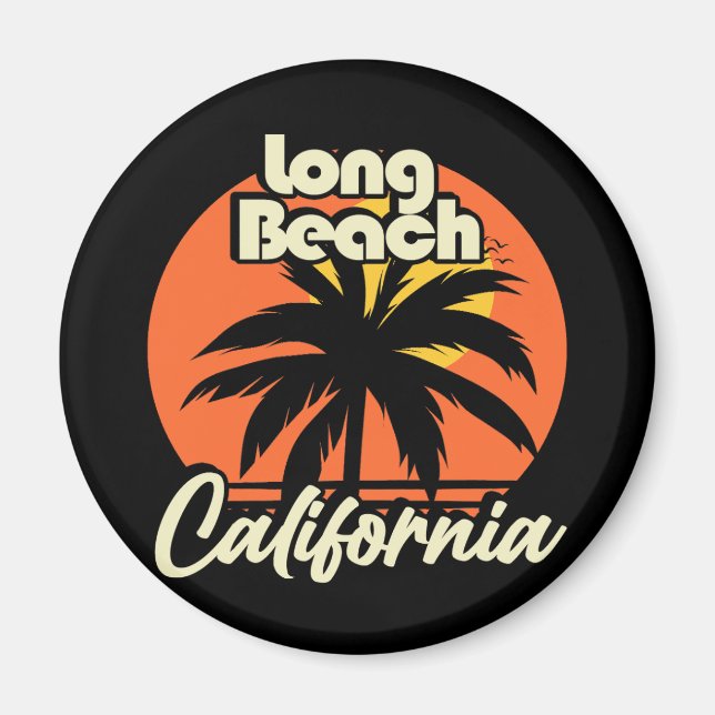 Aimant Long Beach California (Devant)