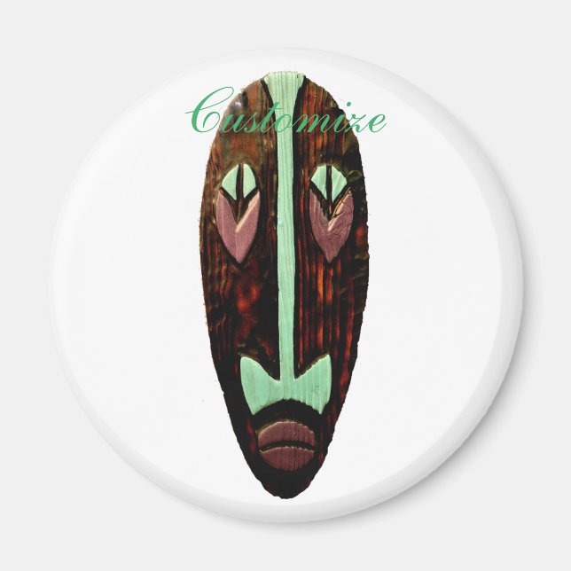 Aimant Long Tonnerre de Masque Tiki (Devant)