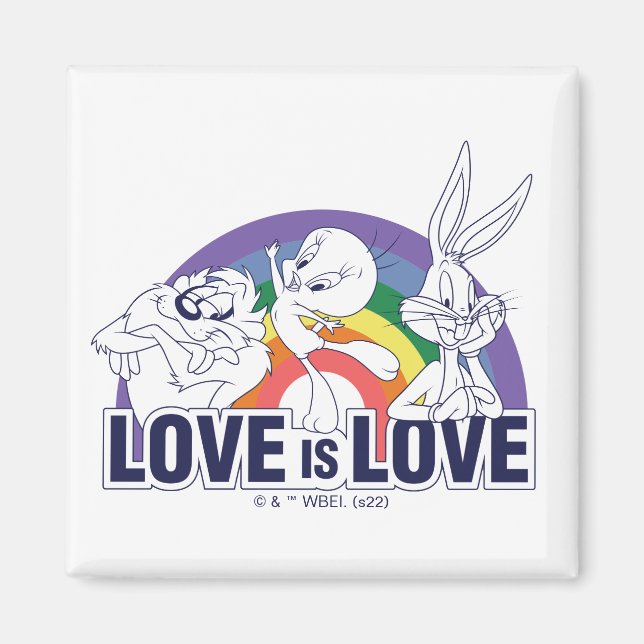 Aimant LOONEY TUNES™ - L'amour c'est l'amour (Devant)