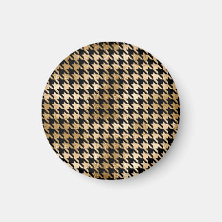 Aimant L'or métallique accroche la dent, motif de mode.