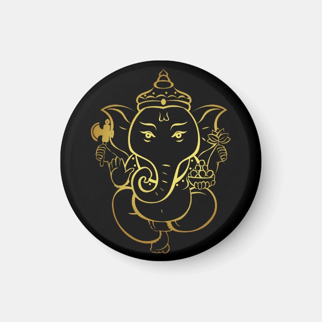 Aimant Lord ganesha heureux diwali (Devant)