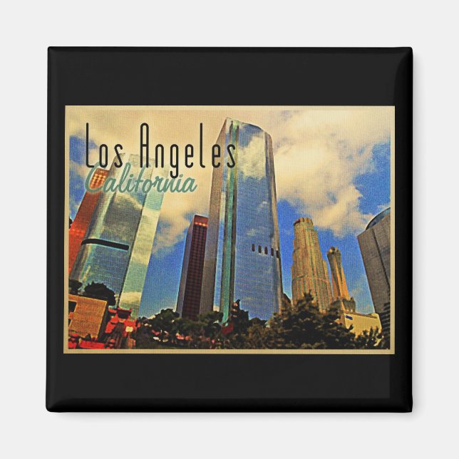 Aimant Los Angeles Skyline (Devant)