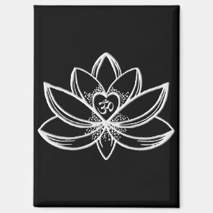 Aimant Lotus d'argent