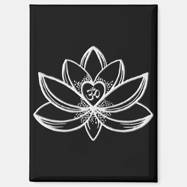 Aimant Lotus d'argent  (Recto)