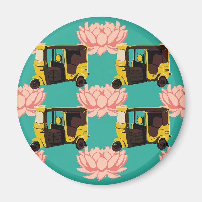 Aimant Lotus et Rickshaw (Devant)