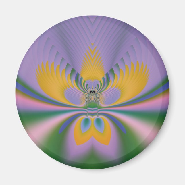 Aimant Lotus pourpre (Devant)