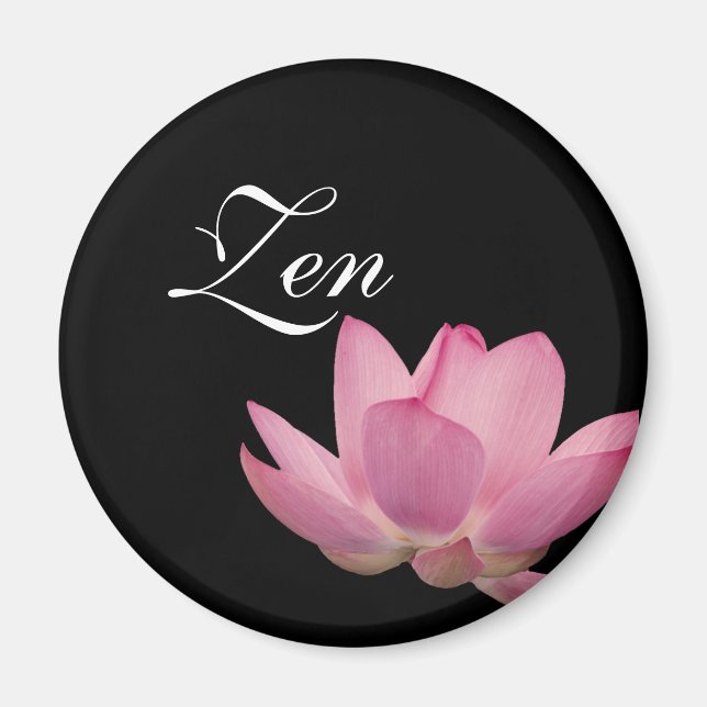 Aimant Lotus rose (Devant)