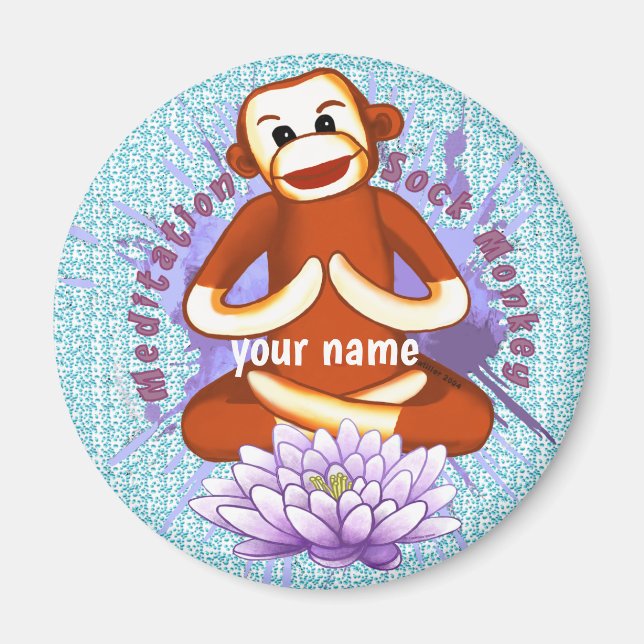 Aimant Lotus Sock Monkey  (Devant)