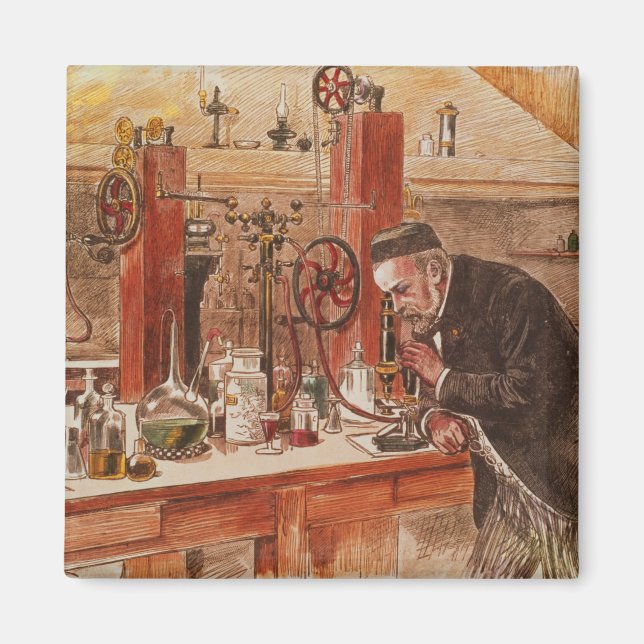 Aimant Louis Pasteur expérimente (Devant)