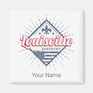 Aimant Louisville City Kentucky États-Unis Vintage USA